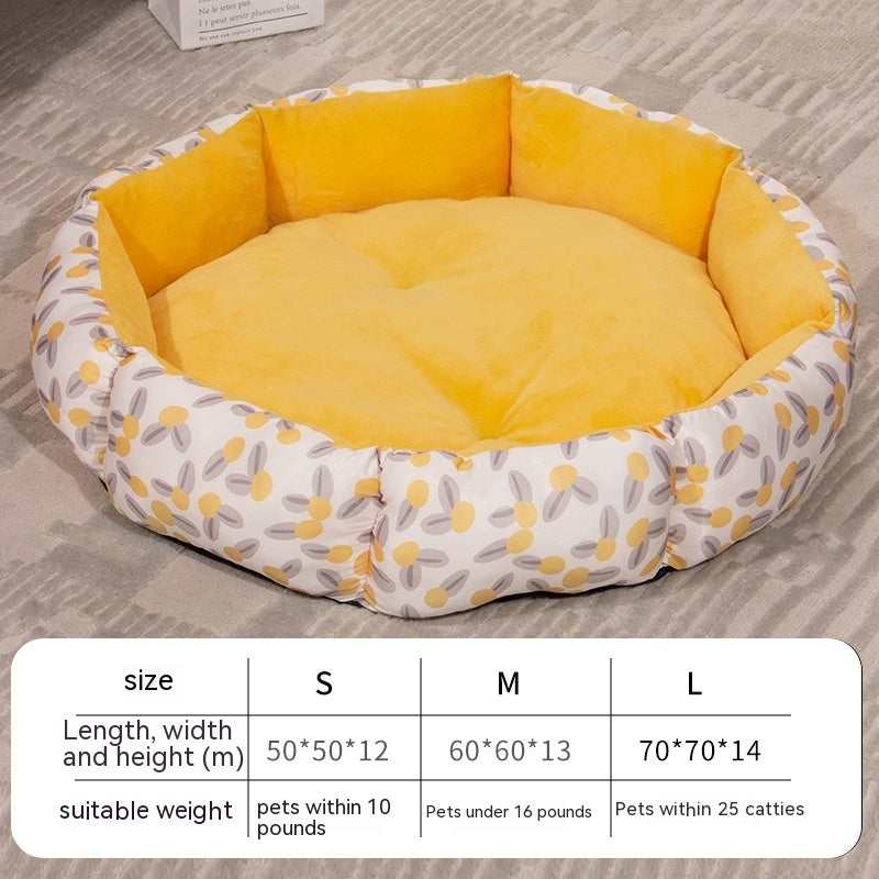 Octagonal Cage Pet Bed Universal Fleece Lining - Minihomy