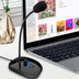 Gooseneck Computer Microphone USB Sound Card Monitor - Minihomy