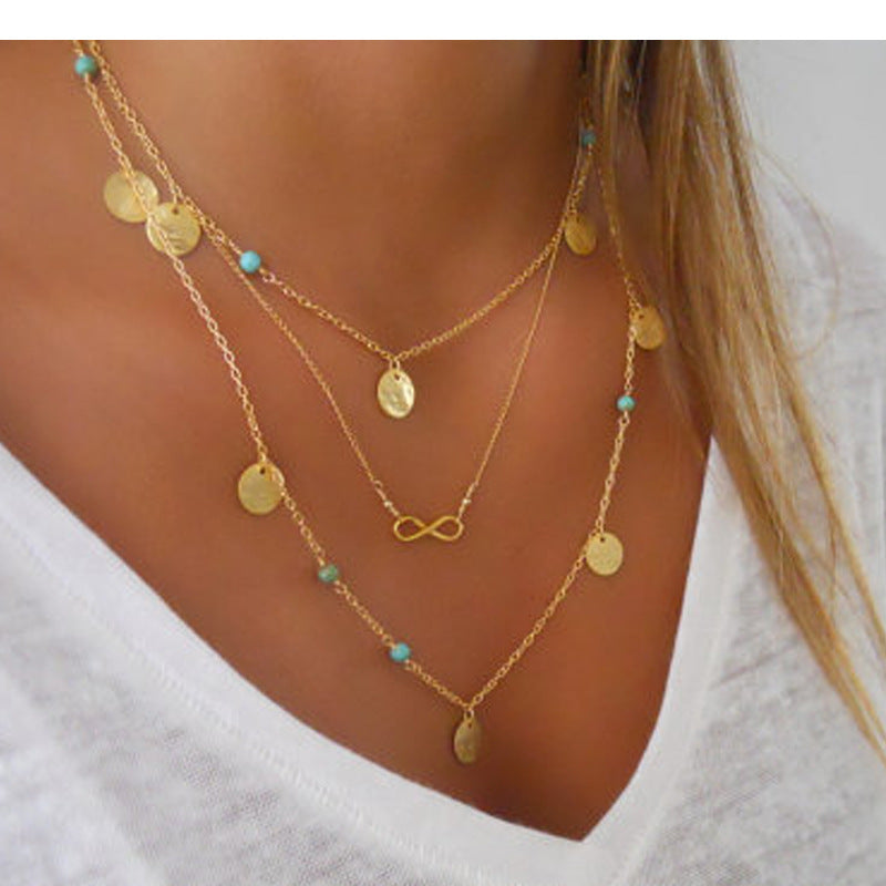 Gold-plated Fashion Necklace Good Luck