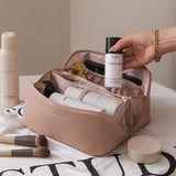 Large Travel Makeup Bag - Cosmetic Organizer with Huge Capacity