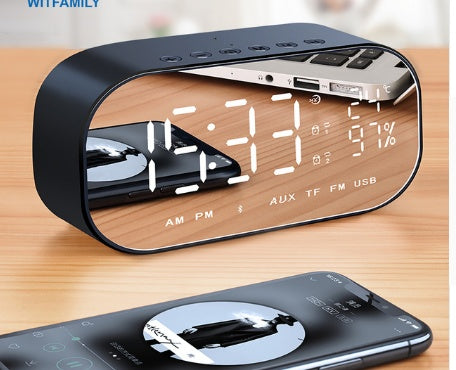 Wireless Bluetooth Low - Tone Speaker With Alarm Clock