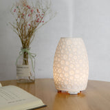 Water Drop Resin Aroma Diffuser Humidifier 130ml Humidifier Warm White Essential Oil Lamp