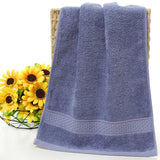 Pure cotton plain bath towel