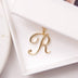 Gold 26 Old English Initial Letter Necklaces For Women - Minihomy