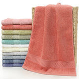 Pure cotton plain bath towel