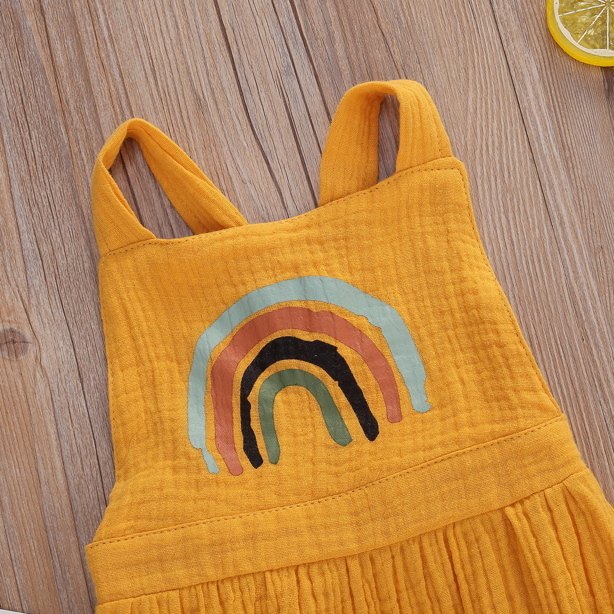 Cute newborn baby rainbow jumpsuit