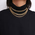 Hip Hop Ins Geometric Retro Necklace: Make a Statement with Style - Minihomy