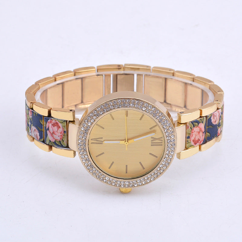 Women's Fashion Steel Watch with Custom Printing