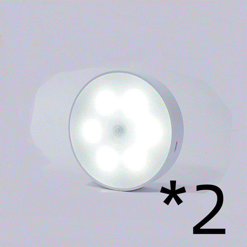 USB Rechargeable Motion Sensor Light - Wireless LED Puck Light for Kitchen Cabinet Lighting and Night Lamp