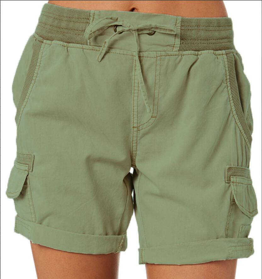 Women's High Waist Cargo Shorts: Casual & Comfortable