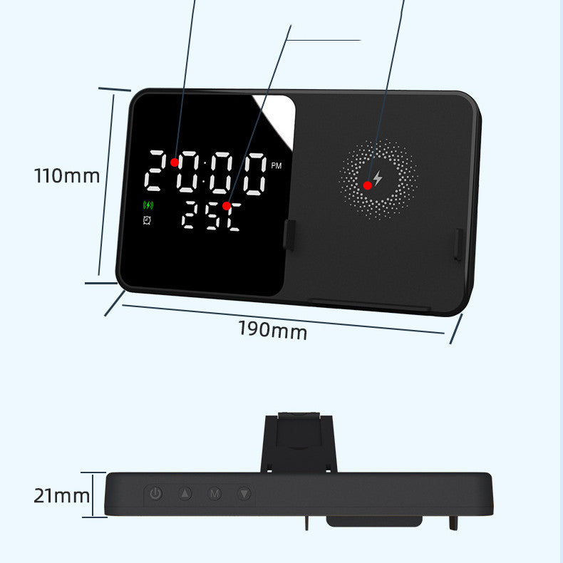 Digital Clock Wireless Charger Multifunctional - Minihomy