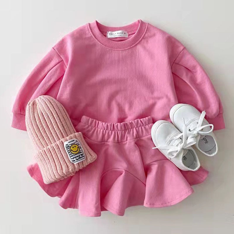 Clothing Suit Baby Leisure Children's Clothing Candy Color - Minihomy