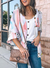 Flower Print Shirt Jacket Women Top