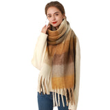 Thickened Mohair Cashmere Scarves for Women