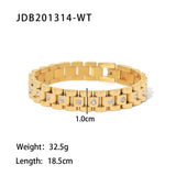 PVD Plated 18K Gold Titanium Steel Bracelets