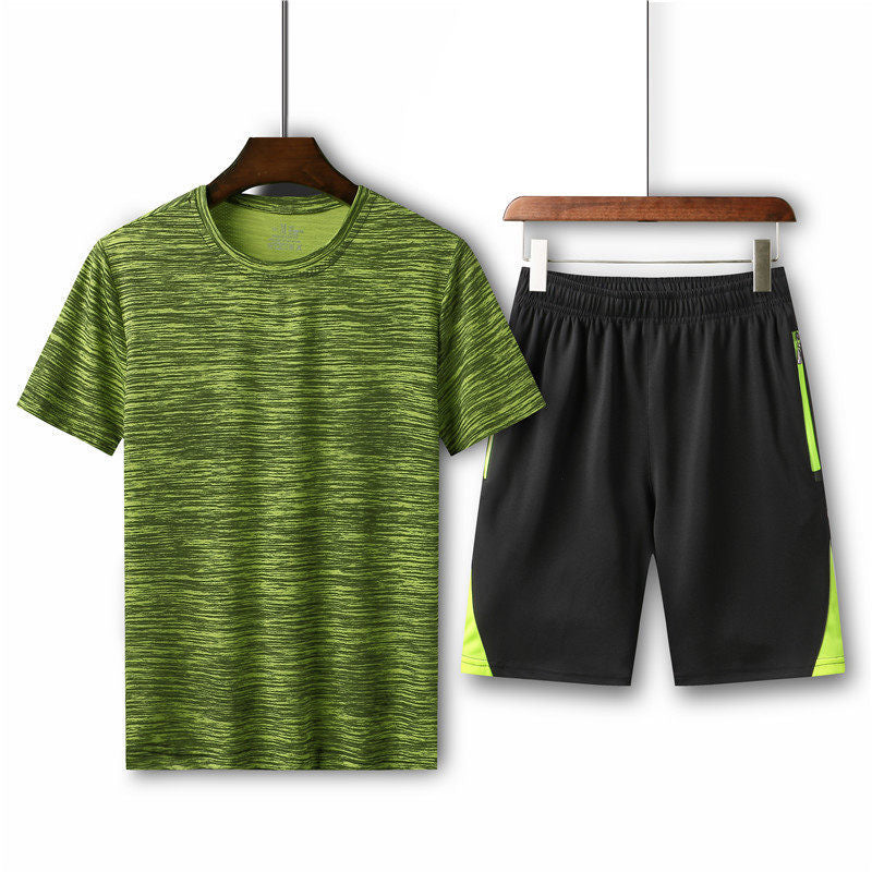 Summer fitness suit sport T-shirt shorts running suit man