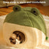 Pet Cat Dog Nest Little Frog Series Warm Plush Mat Autumn Winter Pet House - Minihomy