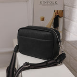 Solid Color Messenger Bag Women's Wide Shoulder Strap Shoulder Small Square Bag