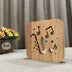 LED Music Note 3D Lamp USB Power Wood Carving Table Lamp - Minihomy