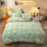 Four-piece Bedding With Velvet Sheets To Keep Warm Milk Velvet