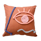 Hand-woven Pure Cotton Throw Pillow Case