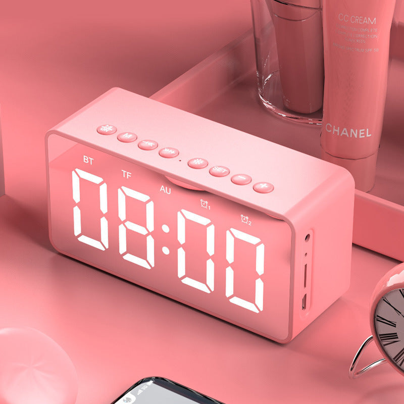 Music alarm clock creative student mute bedside luminous digital clock children's alarm clock electronic clock multi-function audio