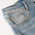 High Street Worn Out Wash Paint Splashing Perforated Jeans - Minihomy