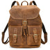 Casual Retro Crazy Horse Leather Travel Backpack - Minihomy