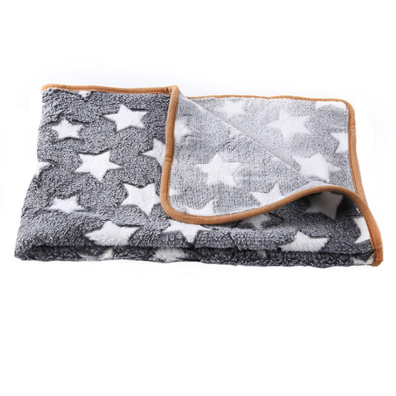 Warm Pet Supplies Flannel Printed Blanket