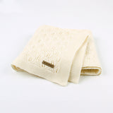 Baby Blanket Knitted Leaves Hollow Blanket