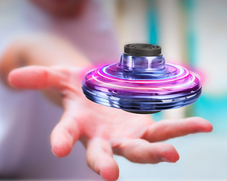 LED UFO Gyro Spinner Toy - Decompression Fingertip Helicopter for Kids