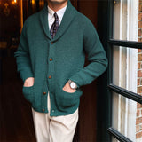 Thick Vintage Knitted Cardigan For Men Retro