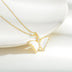 Natural Shell Butterfly Micro-inlaid Full Diamond Necklace - Minihomy