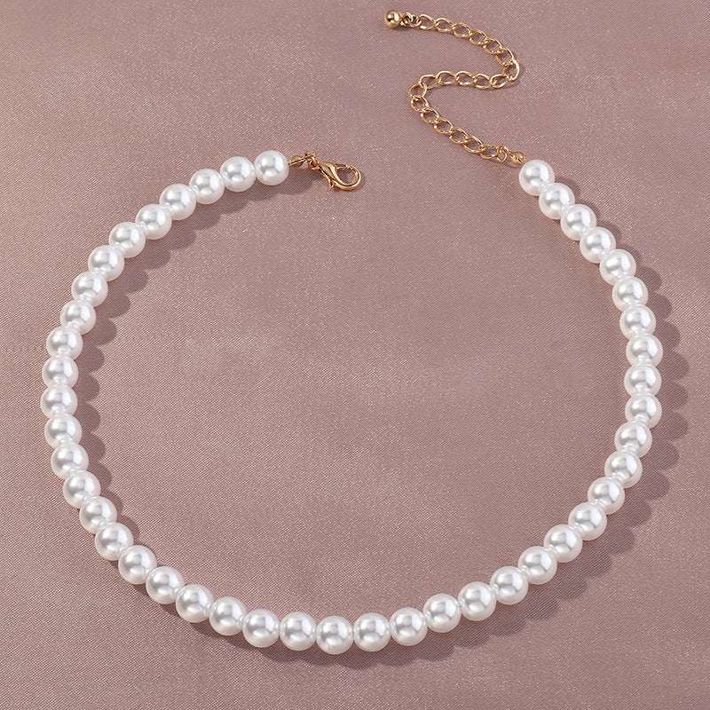 Elegant Round Temperament Pearl Necklace - Minihomy