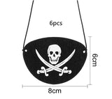 Halloween Pirate Captain Cosplay Costume Accessories Colony Pirate Hat Single Eye - Minihomy