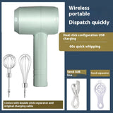 Electric Whisk Wireless Handheld Rechargeable Cream Mixer Kitchen Gadgets - Minihomy