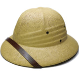 British Explorer Straw Pith Helmet Sun Hat - Toquilla