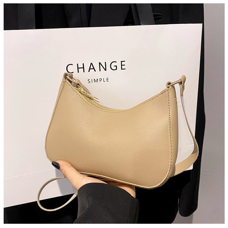 Women's Underarm Bag - Solid Color Small Square Handbag