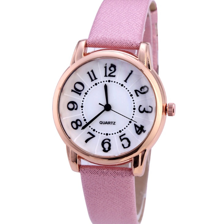 Women Simple Dial Wristwatches Casual Fashion Luxury Leather Strap Quartz Watches Clock Relogio Feminino