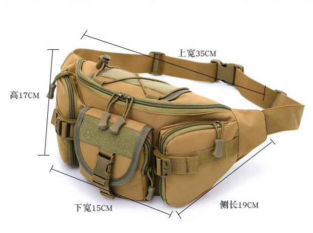 Outdoor Large-capacity Waterproof Waist Tactical Travel Riding Chest Multi-function Bag