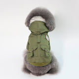 Warm & Waterproof Dog Coat with Cap - Winter Dog Apparel