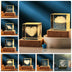 3D Transparent Crystal Cube Night Lamp - Desktop Decoration for Bedroom and Home Decor - Minihomy