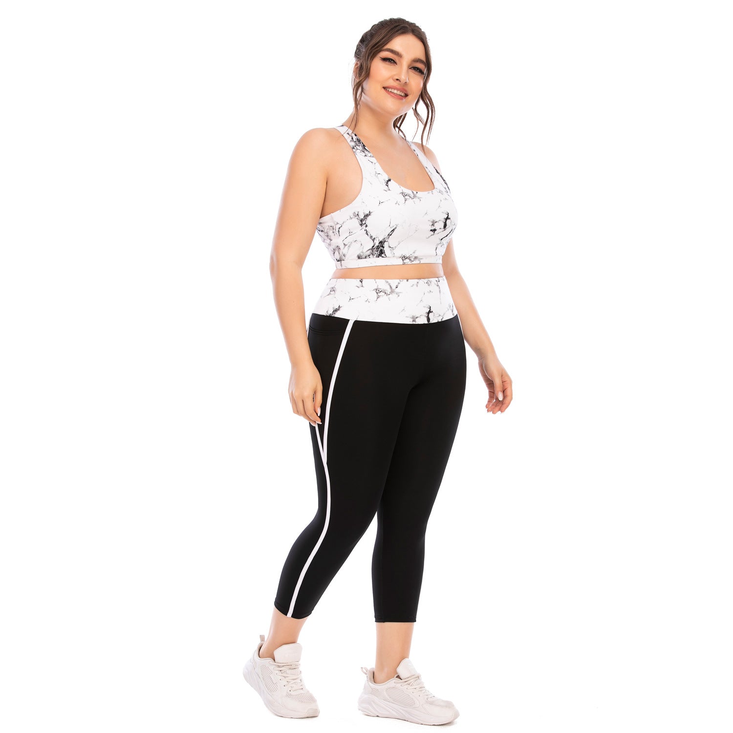 Workout Clothing Suit - Plus Size Yoga Clothing Leggings