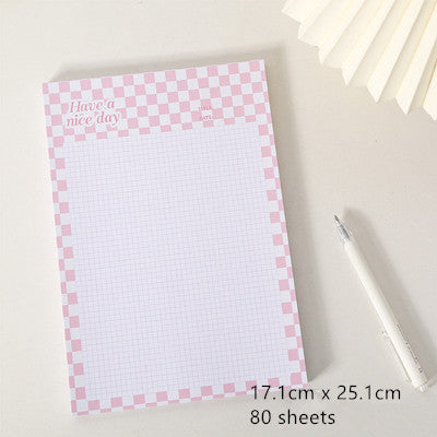 Sheets Kawaii Grid Memo Paper Note Pads