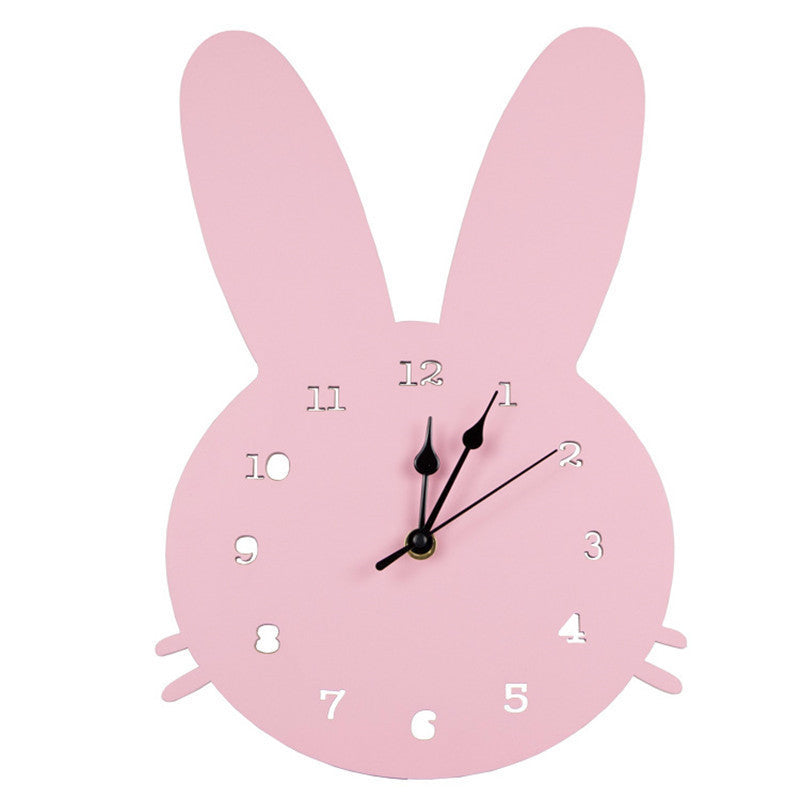 Wooden cartoon wall clock