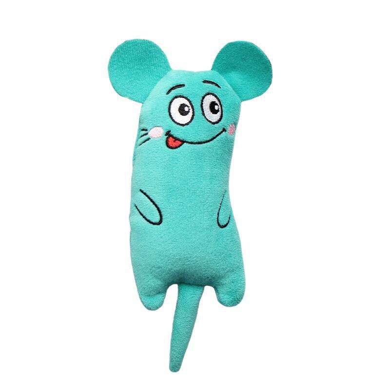 Cat Pet Plush Embroidered Mint Toys - Minihomy