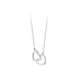 Double Heart Interlocking Titanium Steel Necklace Jewelry - Minihomy