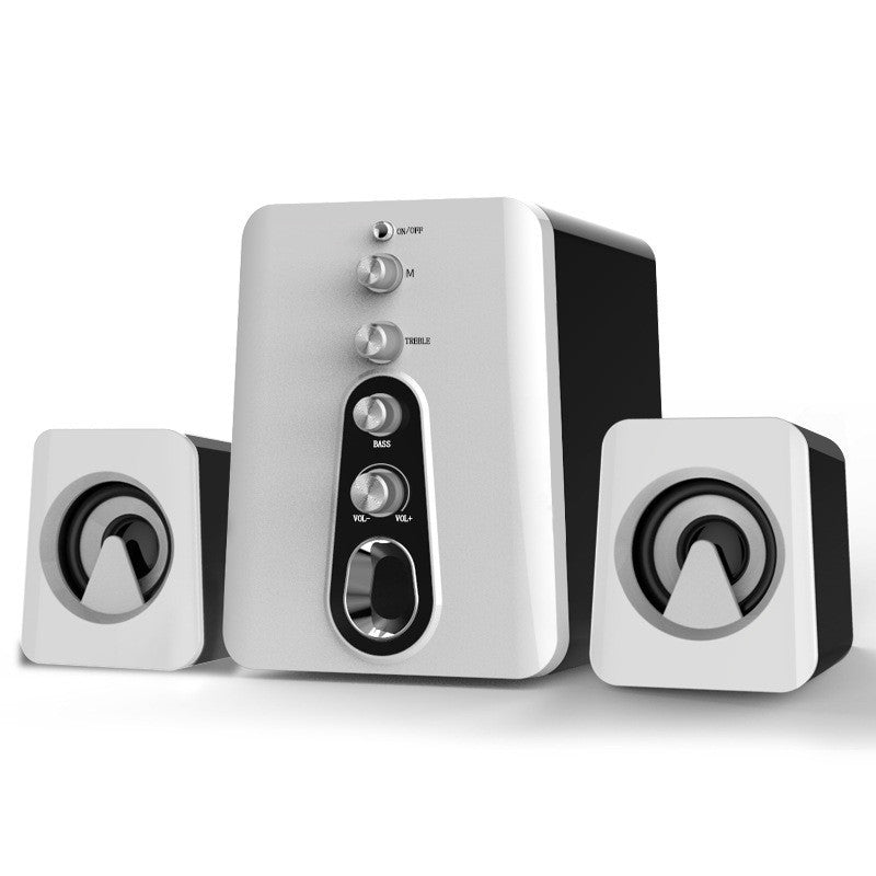 Mini USB 2.1 Speaker Wired Combination High Audio Heavy Bass Music Subwoofer Mobile Phone - Minihomy