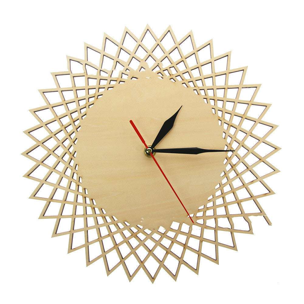 Geometric Abstract Graphic Wall Clock Modern Wall Decoration Wall Clock - Minihomy