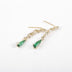 Green Crystal Pearl Stud Temperament Emerald - Minihomy